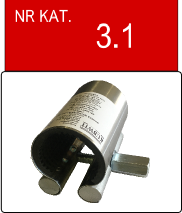 Opaska uszczelniająca na uszkodzoną rurę stalową żeliwną PE PCV plastikową od DN25, ( 1 cal ) do DN65, ( 2 1/2 cala )